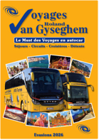 Voyages en autocar Roland Van Gyseghem - Séjours, circuits, croisières, détente